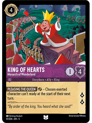 King of Hearts - Monarch of Wonderland - 57/204 - Uncommon 