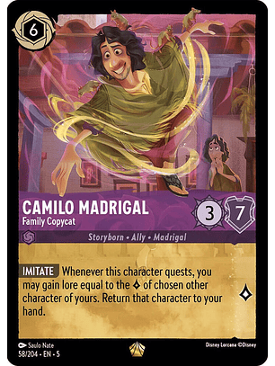 Camilo Madrigal - Family Copycat - 58/204 - Legendary 