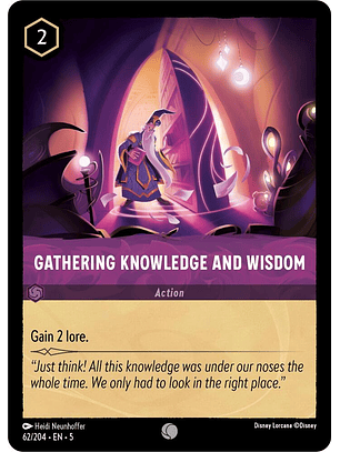 Gathering Knowledge and Wisdom - 62/204 - Common 