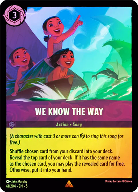 We Know the Way - 61/204 - Rare