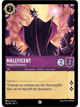 Maleficent - Vengeful Sorceress - 54/204 - Common 