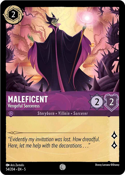 Maleficent - Vengeful Sorceress - 54/204 - Common 