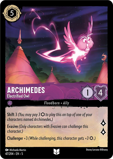 Archimedes - Electrified Owl - 47/204 - Uncommon 