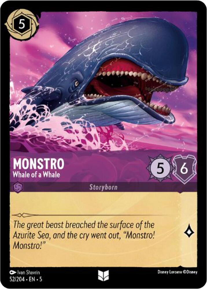 Monstro - Whale of a Whale - 52/204 - Uncommon  1