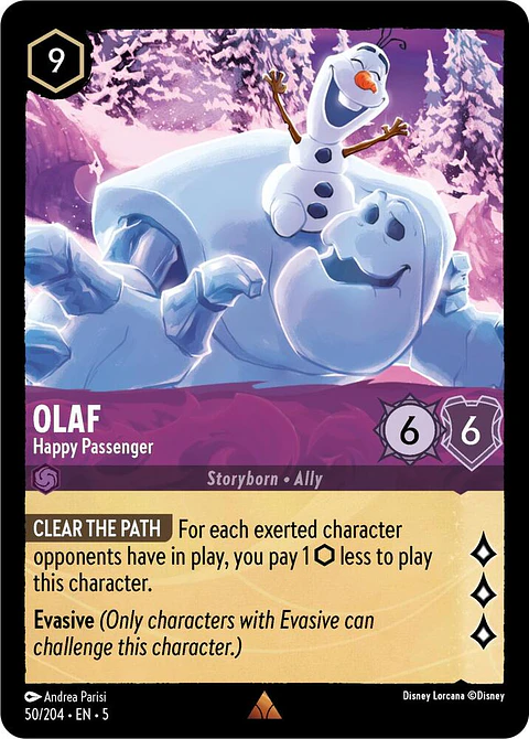 Olaf - Happy Passenger - 50/204 - Rare 