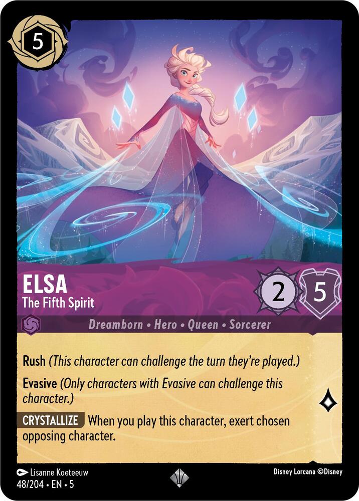 Elsa - The Fifth Spirit - 48/205 - Super Rare 1