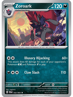 Zoroark - 032/064 - Rare - SFA