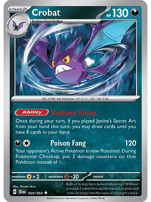 Crobat - 029/064 - Uncommon 