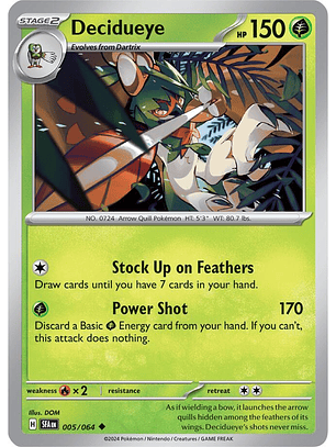 Decidueye - 005/064 - Uncommon - SFA