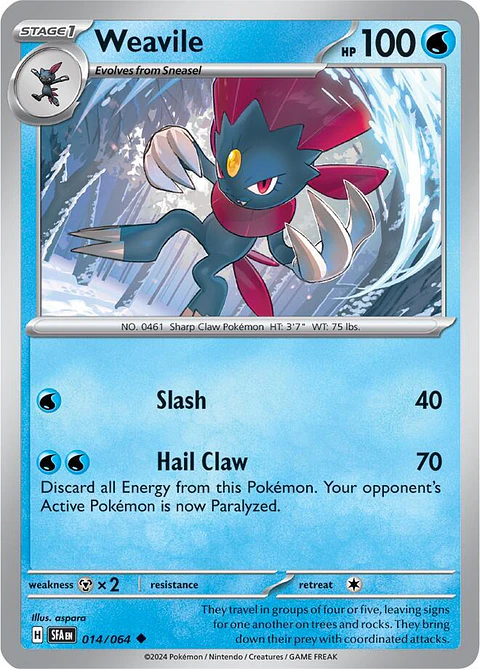 Weavile - 014/064 - Uncommon 