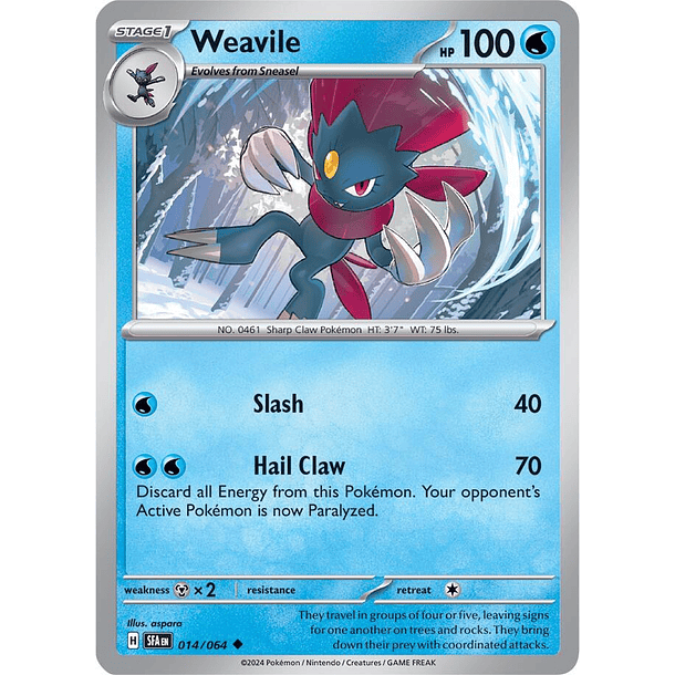 Weavile - 014/064 - Uncommon 