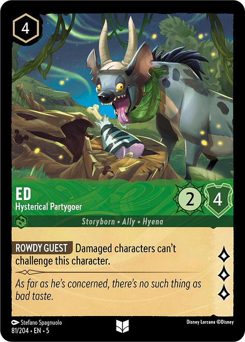 Ed - Hysterical Partygoer - 81/204 - Uncommon 