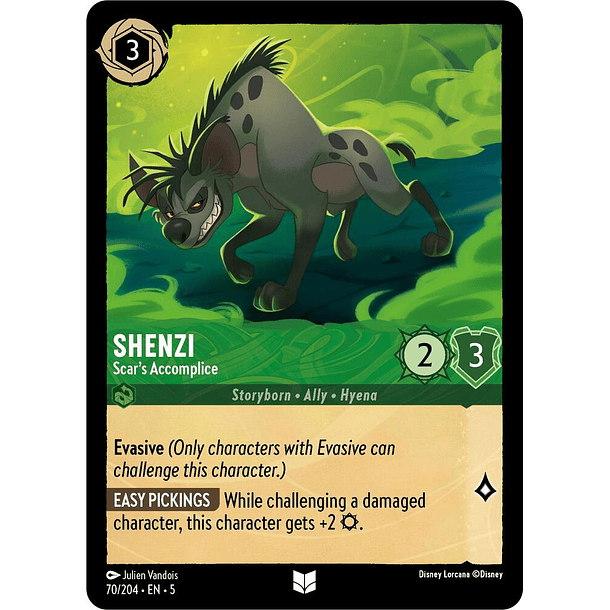 Shenzi - Scar's Accomplice - 70/204 - Uncommon 