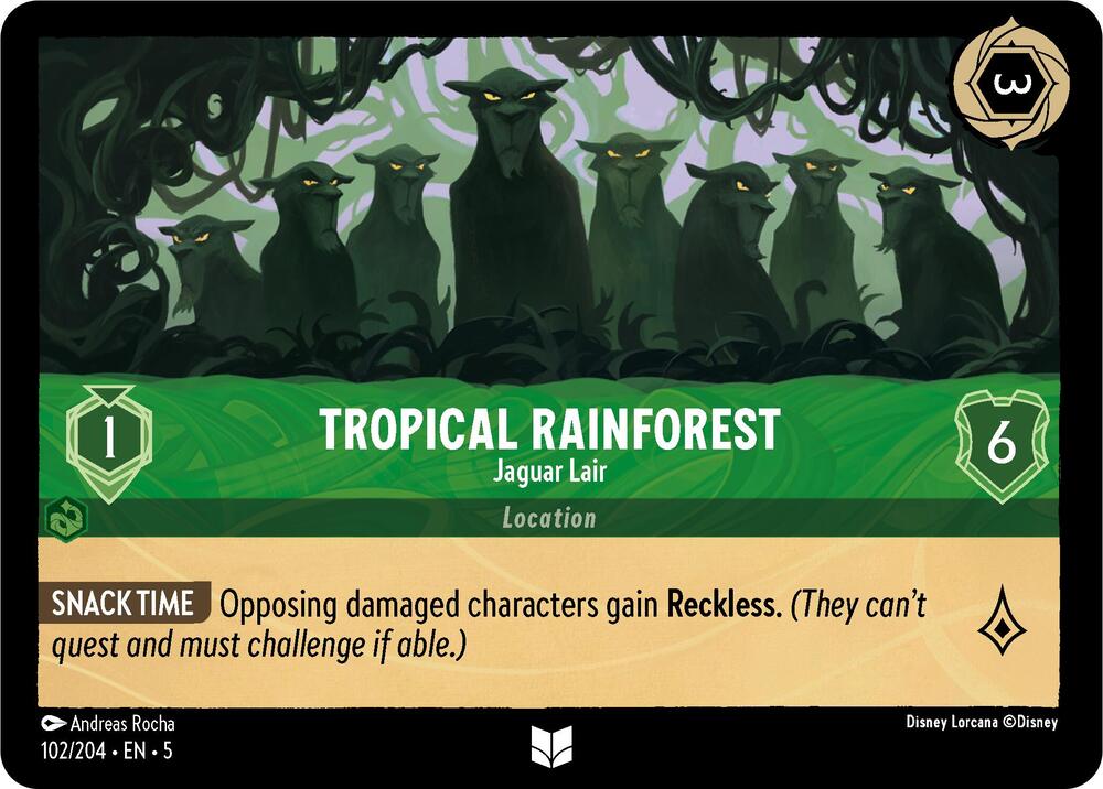 Tropical Rainforest - Jaguar Lair - 102/204 - Uncommon  1