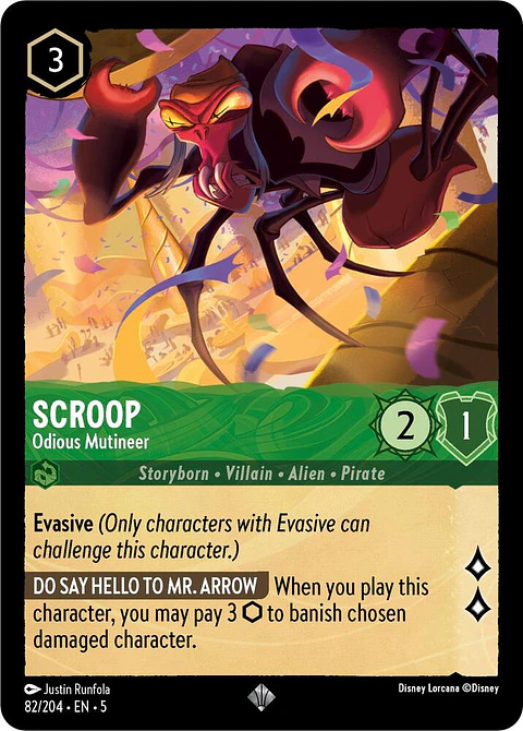 Scroop - Odious Mutineer - 82/204 - Super Rare 