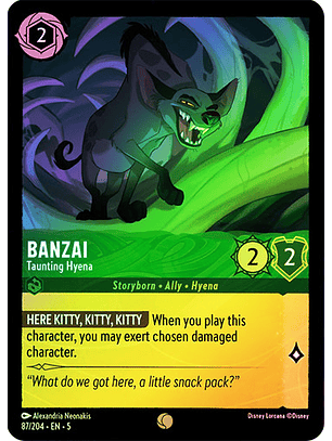 Banzai - Taunting Hyena - 87/204 - Common 