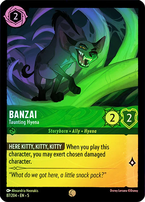 Banzai - Taunting Hyena - 87/204 - Common 