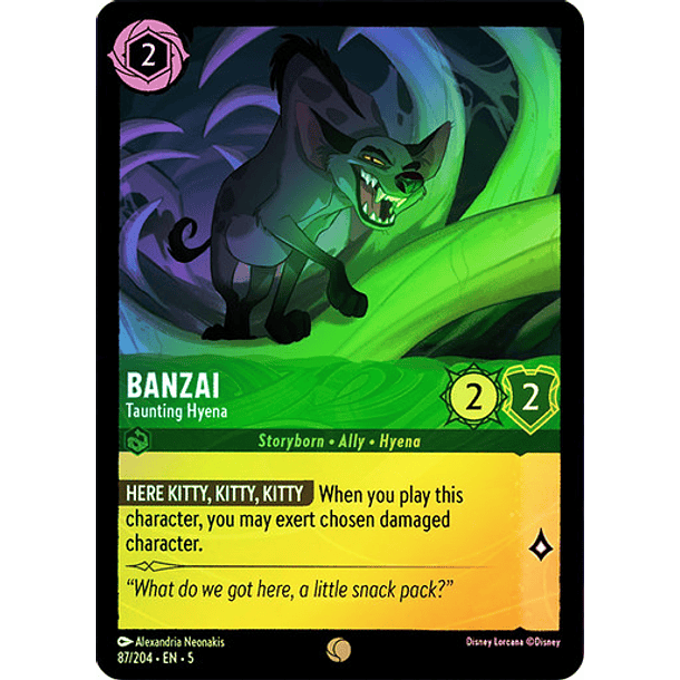 Banzai - Taunting Hyena - 87/204 - Common  2