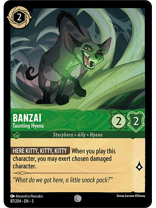 Banzai - Taunting Hyena - 87/204 - Common 