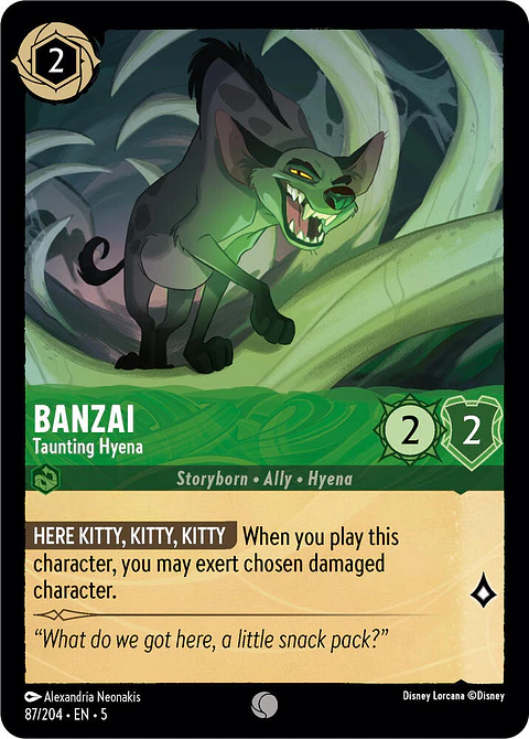 Banzai - Taunting Hyena - 87/204 - Common 