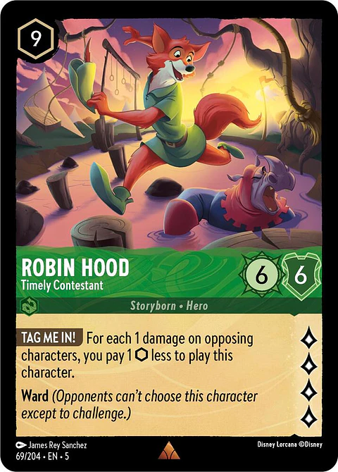 Robin Hood - Timely Contestant - 69/204 - Rare 