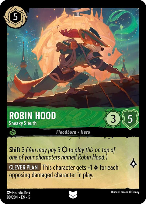 Robin Hood - Sneaky Sleuth - 88/204 - Uncommon 