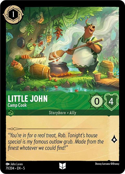 Little John - Camp Cook - 71/204 - Uncommon 
