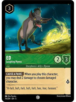 Ed - Laughing Hyena - 74/204 - Common 