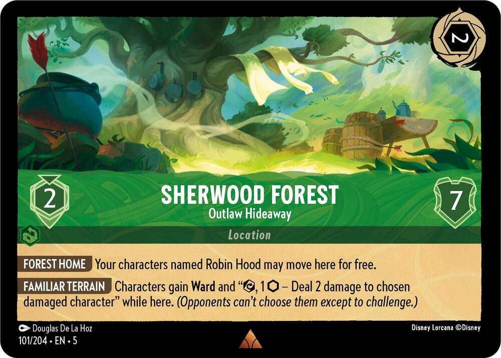 Sherwood Forest - Outlaw Hideaway - 101/204 - Rare 1