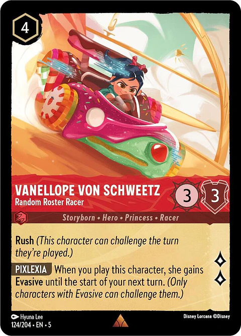 Vanellope von Schweetz - Random Roster Racer - 124/204 - Rare 