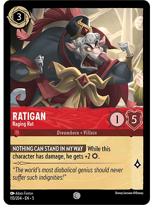 Ratigan - Raging Rat - 113/204 - Common 