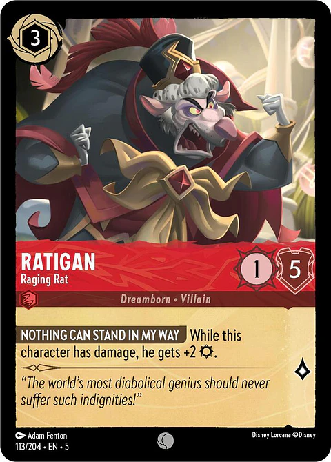 Ratigan - Raging Rat - 113/204 - Common 