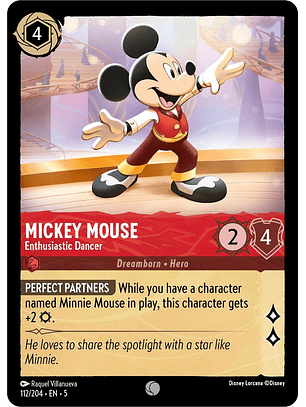 Mickey Mouse - Enthusiastic Dancer - 112/204 - Common 
