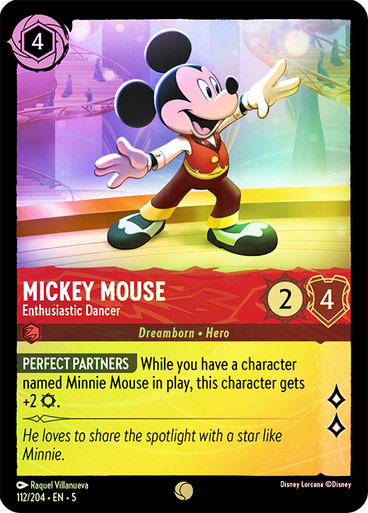 Mickey Mouse - Enthusiastic Dancer - 112/204 - Common  2