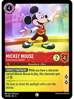 Mickey Mouse - Enthusiastic Dancer - 112/204 - Common 