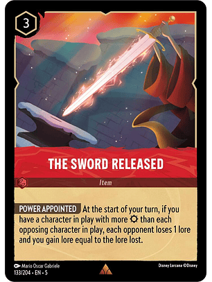 The Sword Released - 133/204 - Rare 