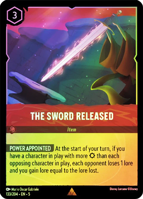 The Sword Released - 133/204 - Rare 