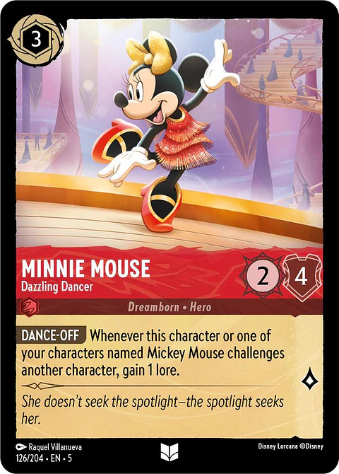 Minnie Mouse - Dazzling Dancer - 126/204 - Uncommon 