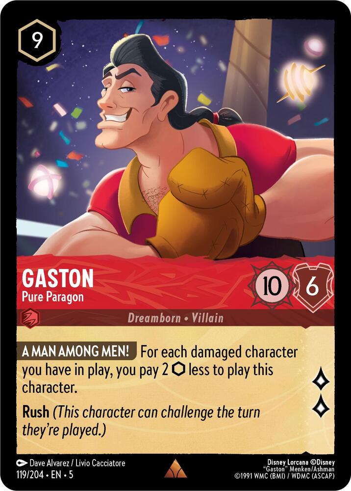 Gaston - Pure Paragon - 119/204 - Rare  1