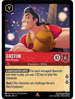 Gaston - Pure Paragon - 119/204 - Rare 