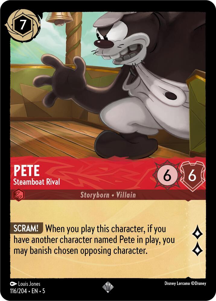 Pete - Steamboat Rival - 116/204 - Super Rare 1