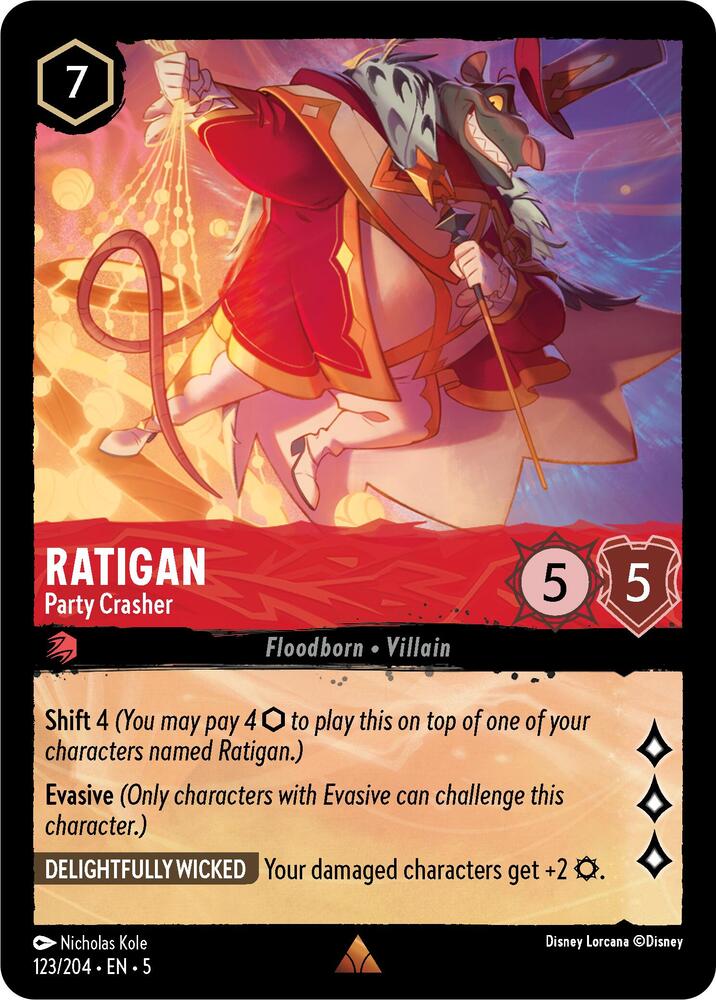 Ratigan - Party Crasher - 131/204 - Super Rare 1