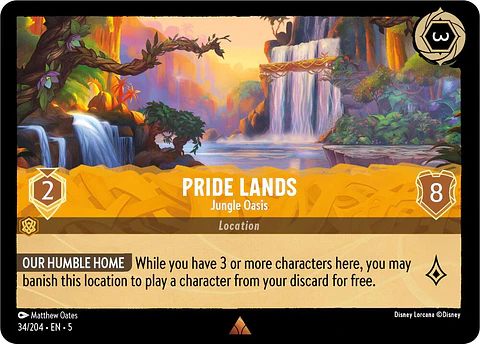 Pride Lands - Jungle Oasis - 34/204 - Rare 