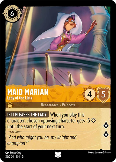 Maid Marian - Lady of the Lists - 22/204 - Uncommon 