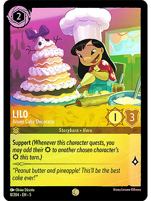 Lilo - Junior Cake Decorator - 8/204 - Common 