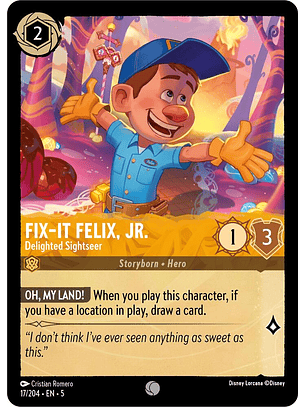 Fix-It Felix, Jr. - Delighted Sightseer - 17/204 - Common 
