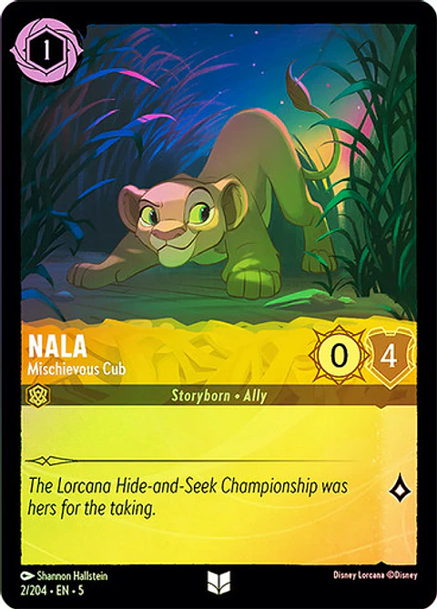 Nala - Mischievous Cub - 2/204 - Uncommon 