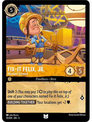 Fix-It Felix, Jr. - Niceland Steward - 12/204 - Uncommon 