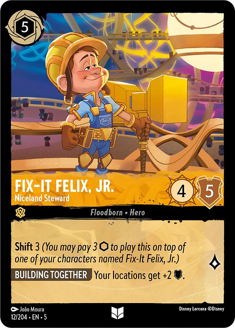Fix-It Felix, Jr. - Niceland Steward - 12/204 - Uncommon 