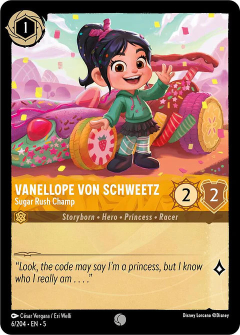 Vanellope von Schweetz - Sugar Rush Champ - 6/204 - Common 